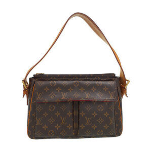 Louis Vuitton Monogram Leather Brown Viva Cite Semi Shoulder Bag